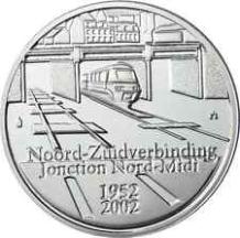 images/productimages/small/Belgie 2002 10 euro 50 jaar Brusselse Noord-Zuidverbinding.jpg